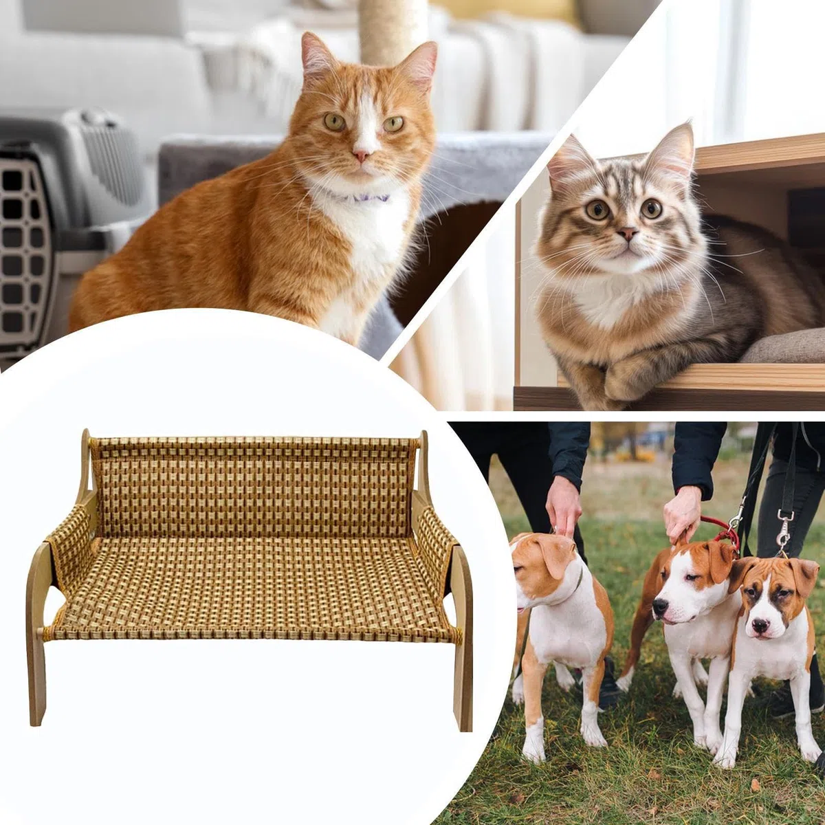 Hámaca para, Cama para Perros y Colchoneta Sofá, Transpirable con Efecto Enfriamiento, Sofá para Perros, para y Pequeños en Verano, Uso En