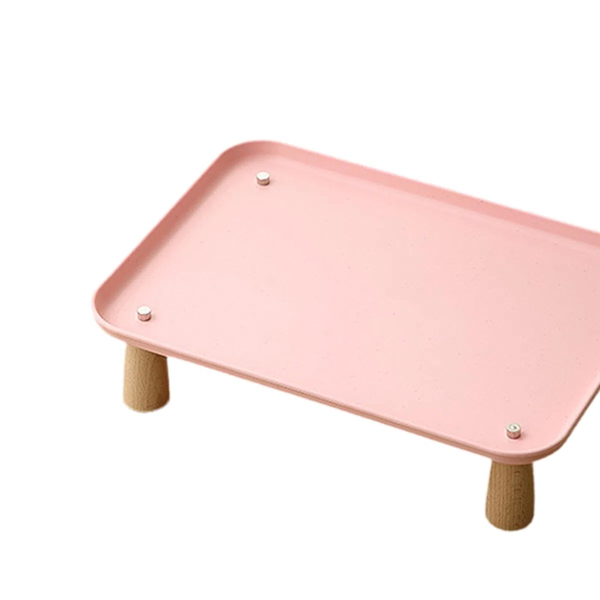 Soporte Elevado para comedero de Gatos, Mesa para Comida de Mascotas, Soporte Elevado cómodo, Bandeja para comedero de Mascotas, para Perros y Gatos, Rosa