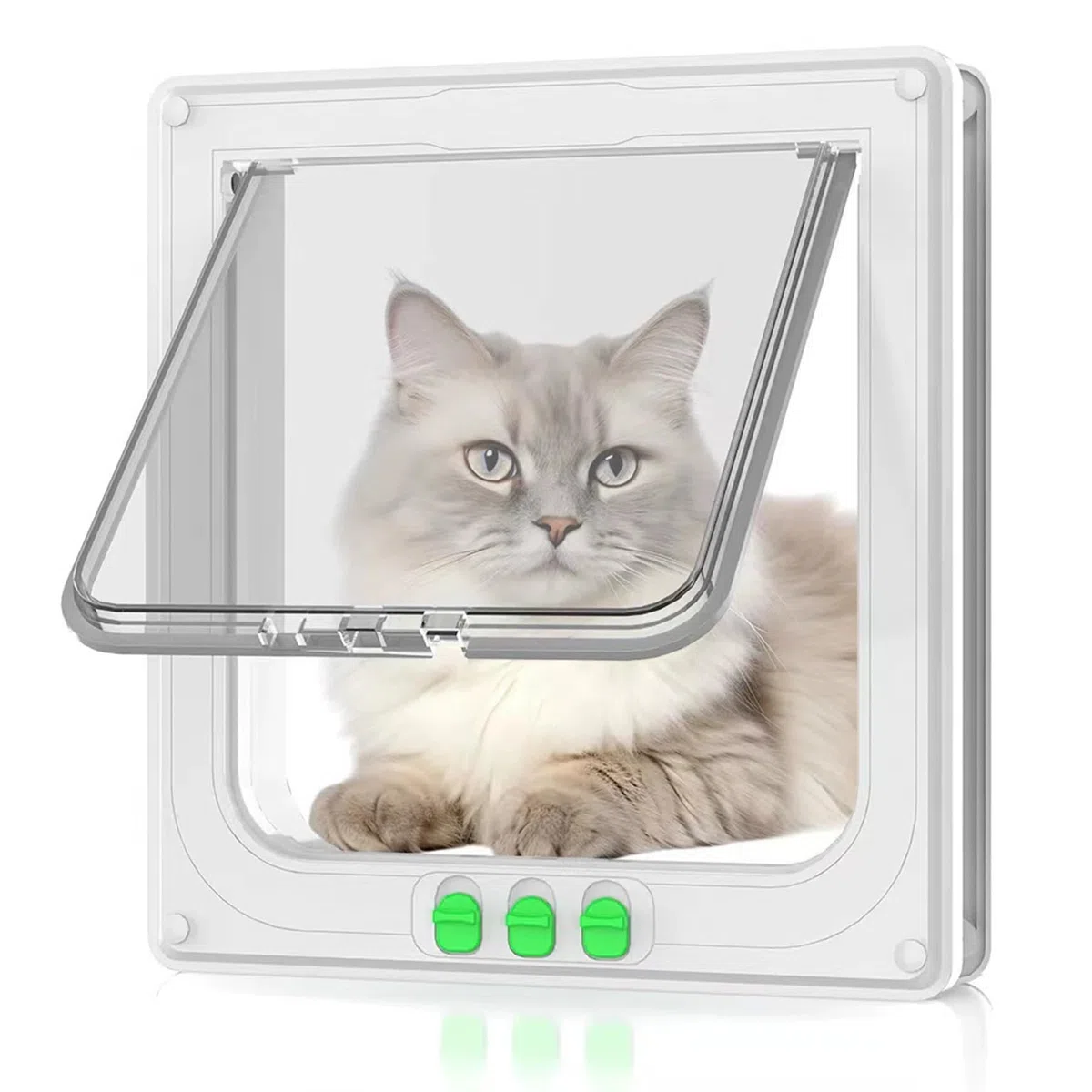 Puerta para Gatos, Solapas para Gatos, Impermeable, Fácil de Instalar, Solapas para Perros para Puerta Interna Externa, Ventana, Pared