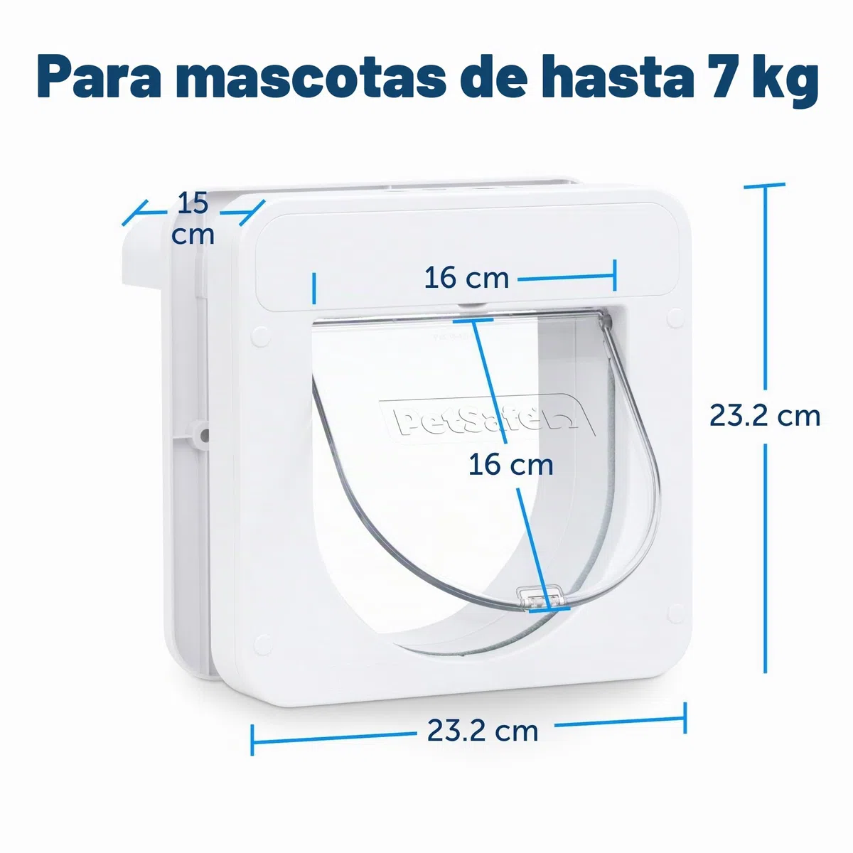 PetSafe Petporte - Gatera con Microchip, Puerta Inteligente para Gatos con Microchip, Acceso Selectivo - hasta 7kg