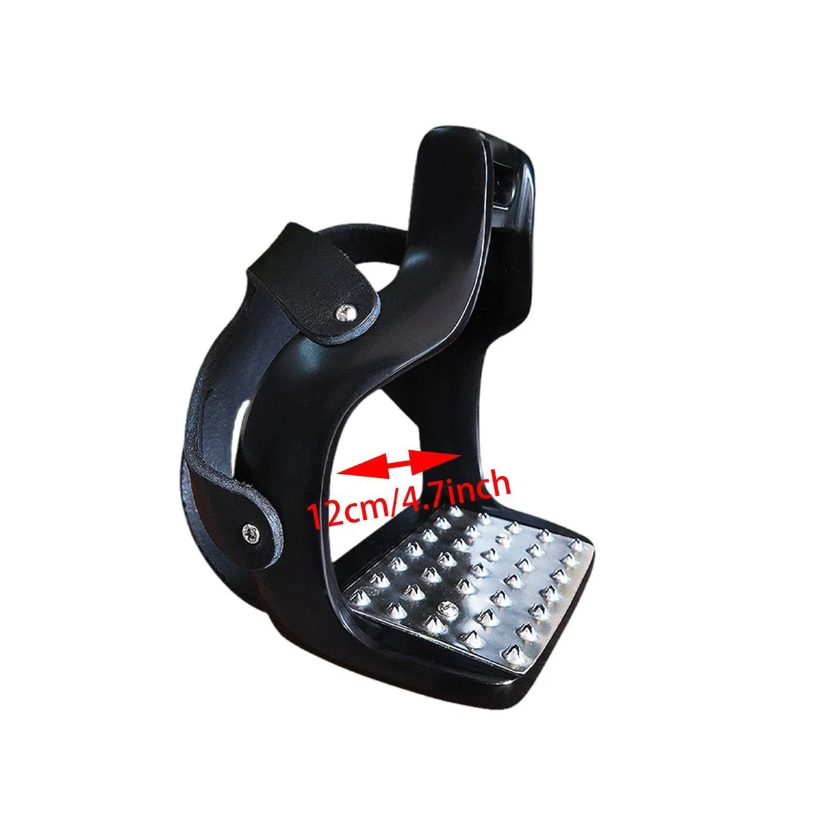 harayaa Estribos de Aluminio para equitación, Coloridos, Antideslizantes, con Pedal de Acero Inoxidable y Red Protectora, Seguridad para Montar, para Hombres y Mujeres.