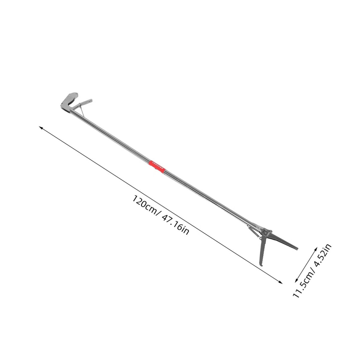 Pinzas Plegables para Serpientes y Reptiles Acero Inoxidable 120 Cm Boca Recta Captura Pesca Actividades al Aire Libre Manejo Seguro