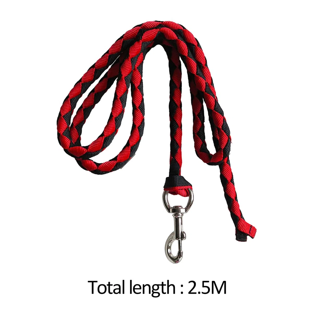 Correa de Caballo, Correa de Caballo Trenzada, para Sujetar Al Cabestro O Al Arnés, Cordón de Correa de Caballo con Clip de Presión, Cuerda de Correa