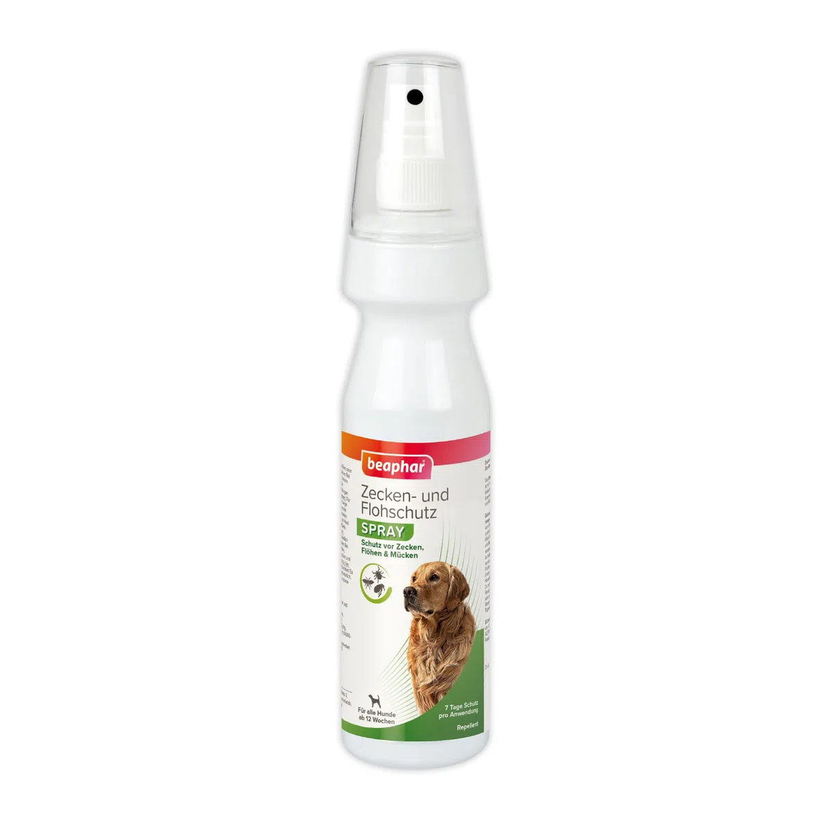 BEAPHAR - Aerosol antigarrapatas y pulgas para perros a partir de 12 semanas - Efecto inmediato - 7 días de protección contra garrapatas, pulgas y mosquitos - Protección inmediata - Fácil de rociar y
