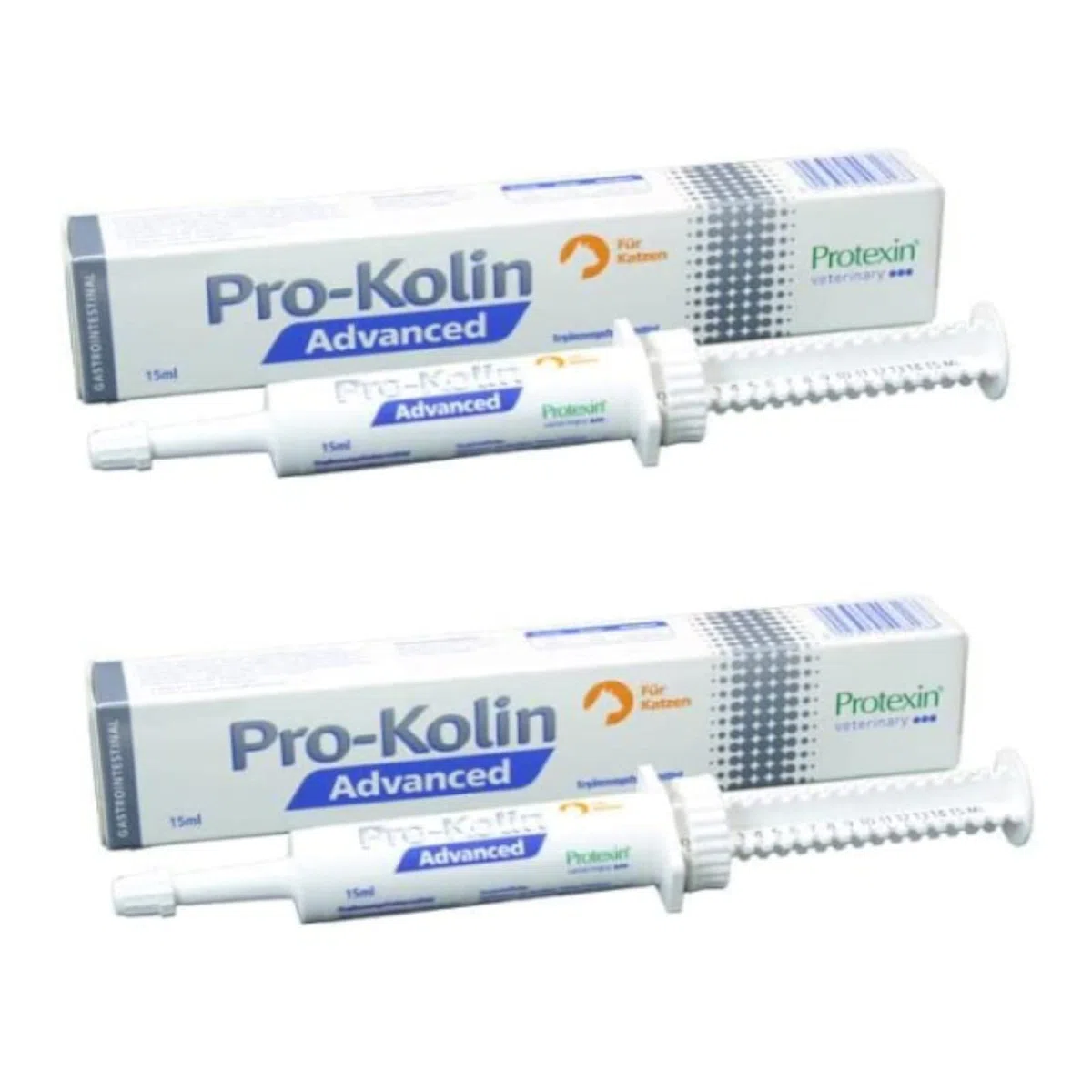 Protexin Pro-Kolin Advanced para gatos con problemas estomacales e intestinales – Paquete doble – 2 x 15 ml
