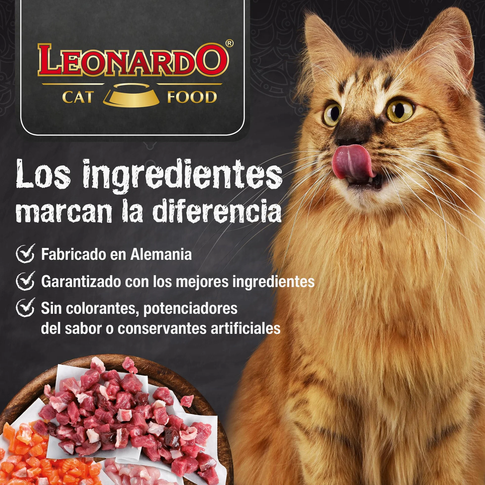 LEONARDO Bolsas [16x85g Kitten Puro en Ave] | Alimento húmedo sin Cereales para Gatos |Alimento Completo en prácticas raciones Individuales