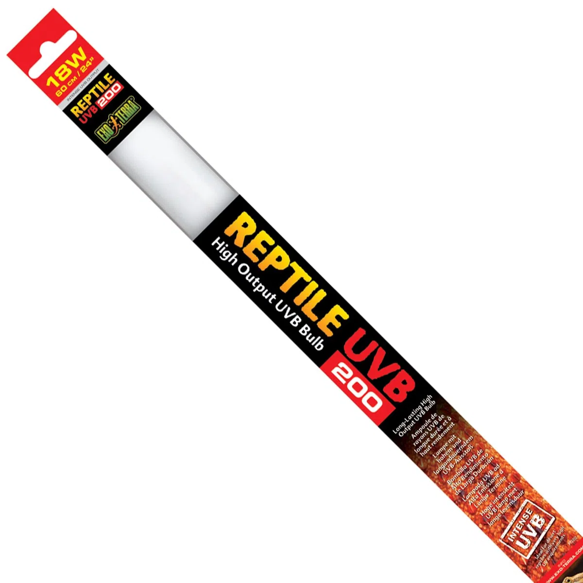 EXO TERRA UVB200 Fluorescente para Reptiles, 18W 60cm