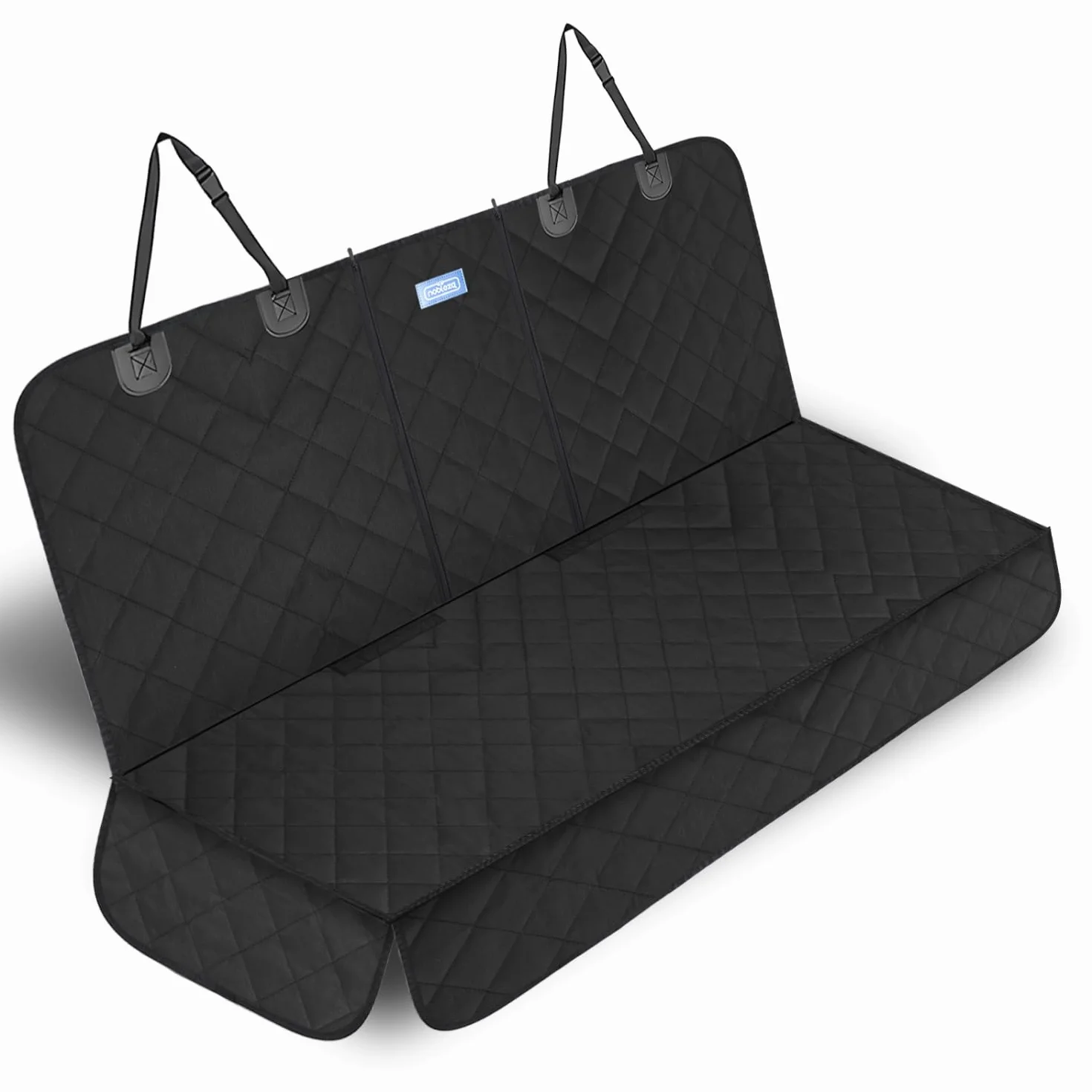 Nobleza Funda Asiento Coche Perro, 137x121CM, Impermeable, Antideslizante, Universal Negro para SUV y Coche, Cubre Asientos, Cushion