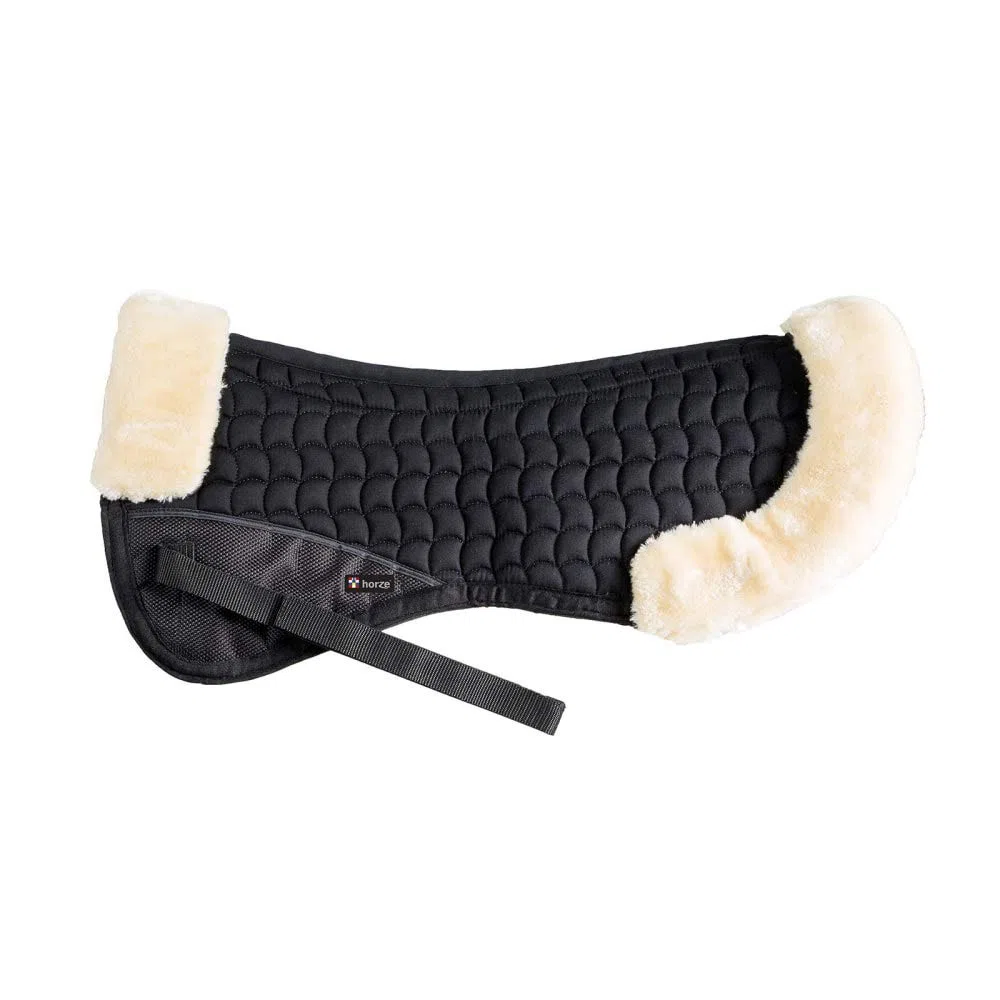 HORZE Salvacruz de Piel Sintético, Negro,