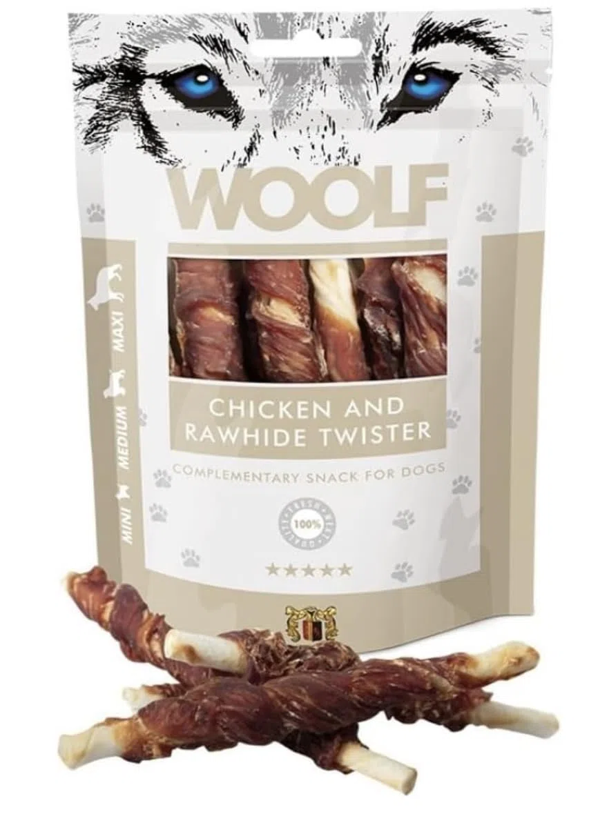 Pack 10x100g - Snacks Naturales Perros - Palitos Cuero Crudo y Pollo - Chuches Sin Conservantes - Premios Perros Saludables - Dog Treats - Vitaminas A y B12 - Refuerzo Inmunológico