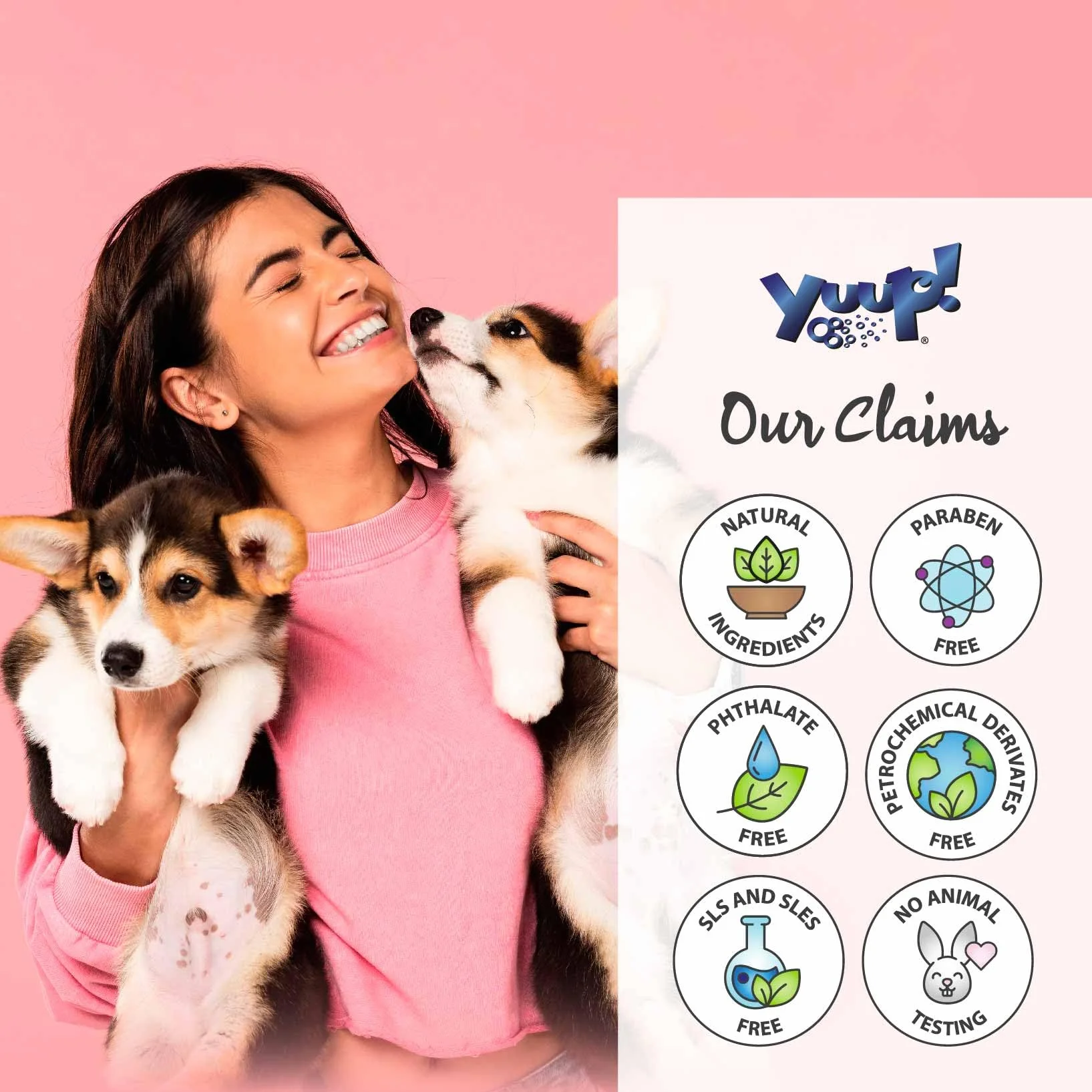 YUUP! – Kit Cachorro | Champú para Cachorros y Pieles sensibles, Acondicionador desenredante y Agua Perfumada, Ideal también para Gatos