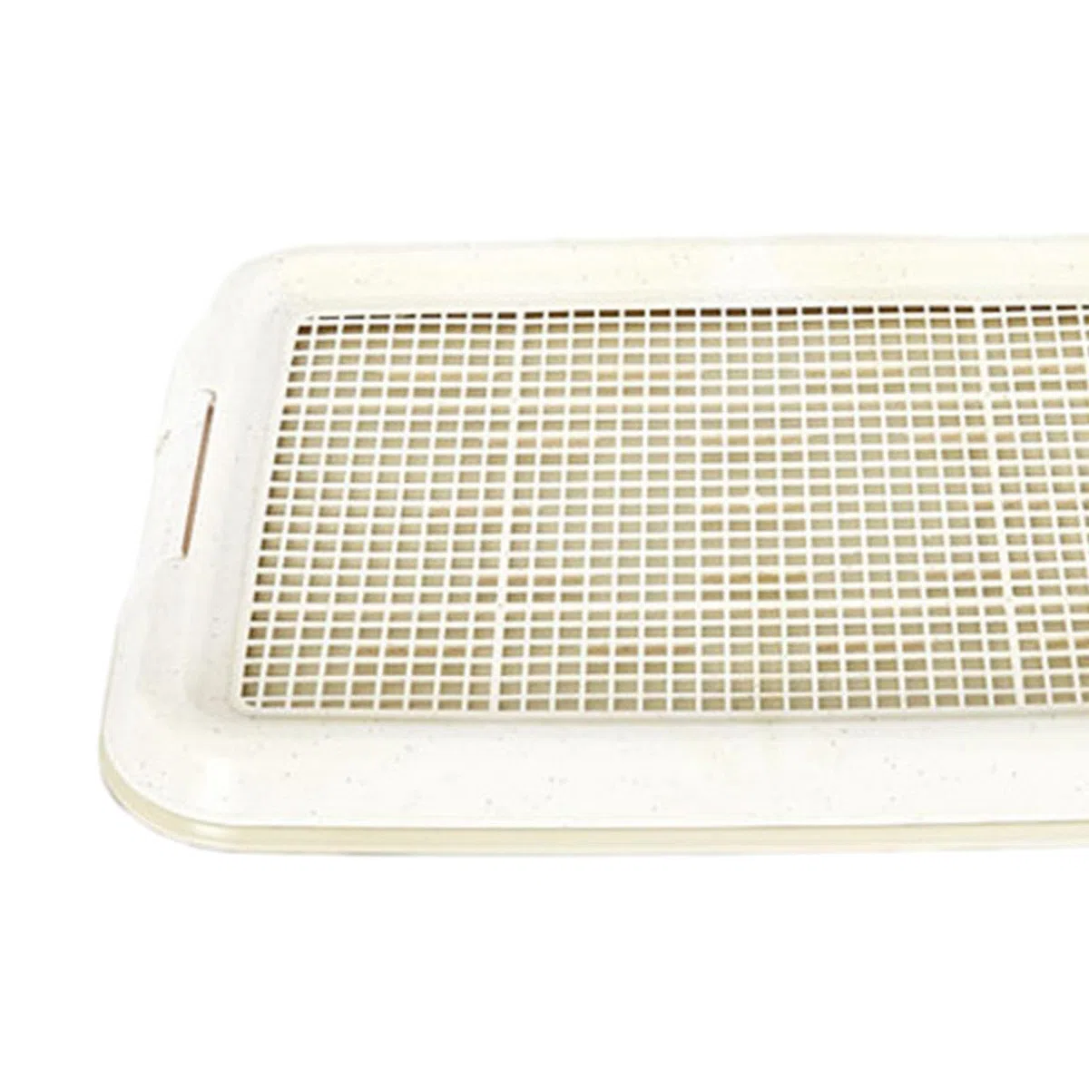 rockible Orinal para Perros, Caja de Arena para Perros, Soporte para Almohadilla para Orinar para Cachorros, Bandeja para Orinal de Malla para Cachorros