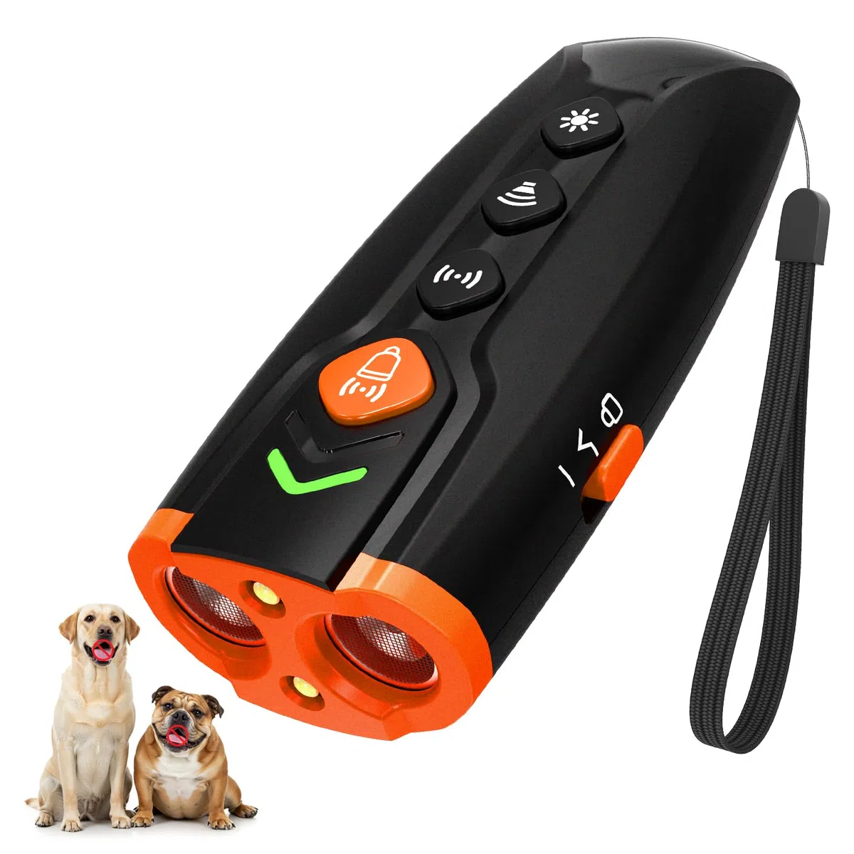 HZK 6-en-1 Dispositivo Anti-ladridos Ultrasonido para Perros, Detén el Ladrido de los Perros con Alcance de 7M, Recargable y Seguro, Adecuado para Razas Pequeñas, Medianas y Grandes