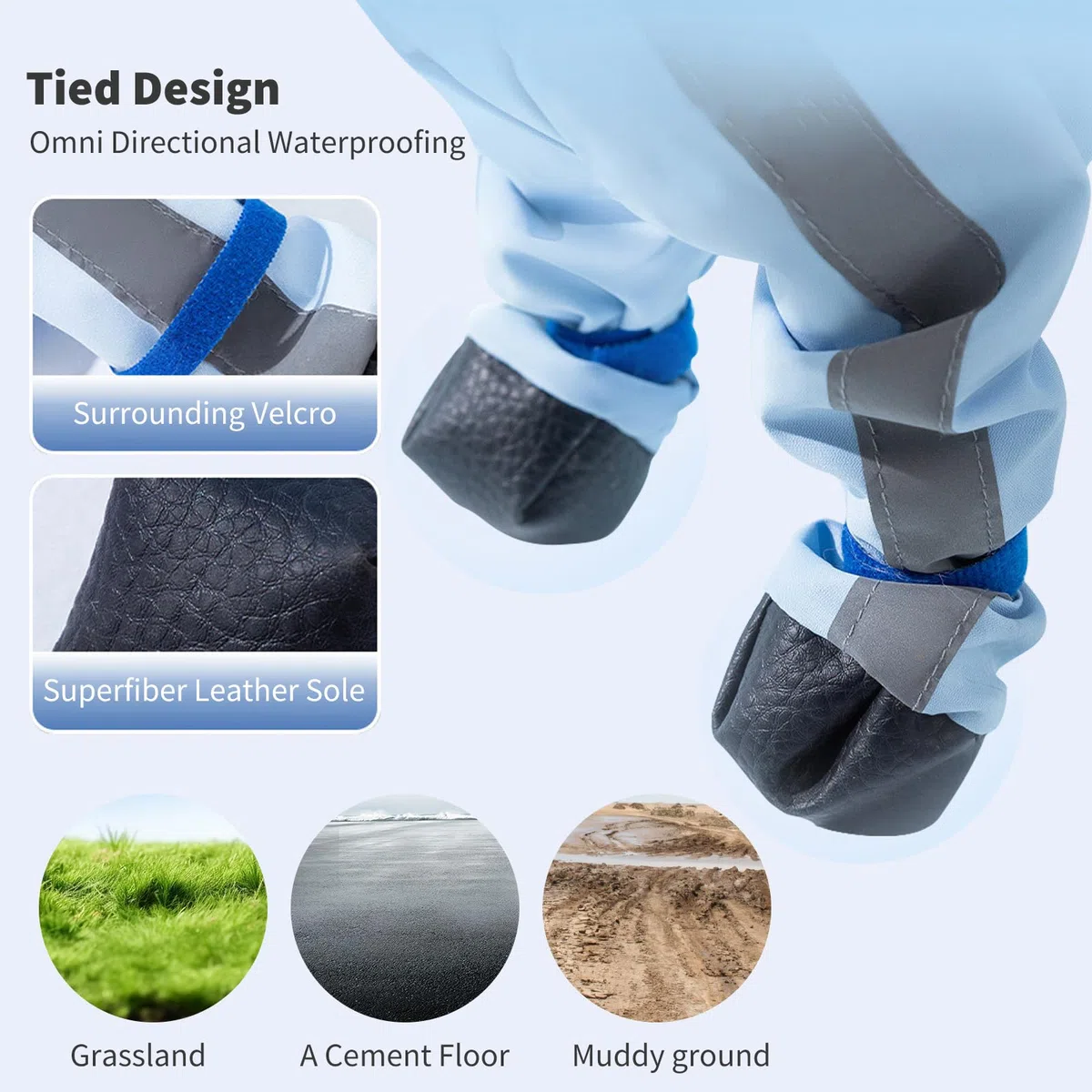 PETCUTE Chubasquero para Perros con Capucha,Ajustable Impermeables para Perros con Banda Reflectante,Cuatro Patas,Ligero Impermeable Chaqueta para Perros Pequeños y Medianos