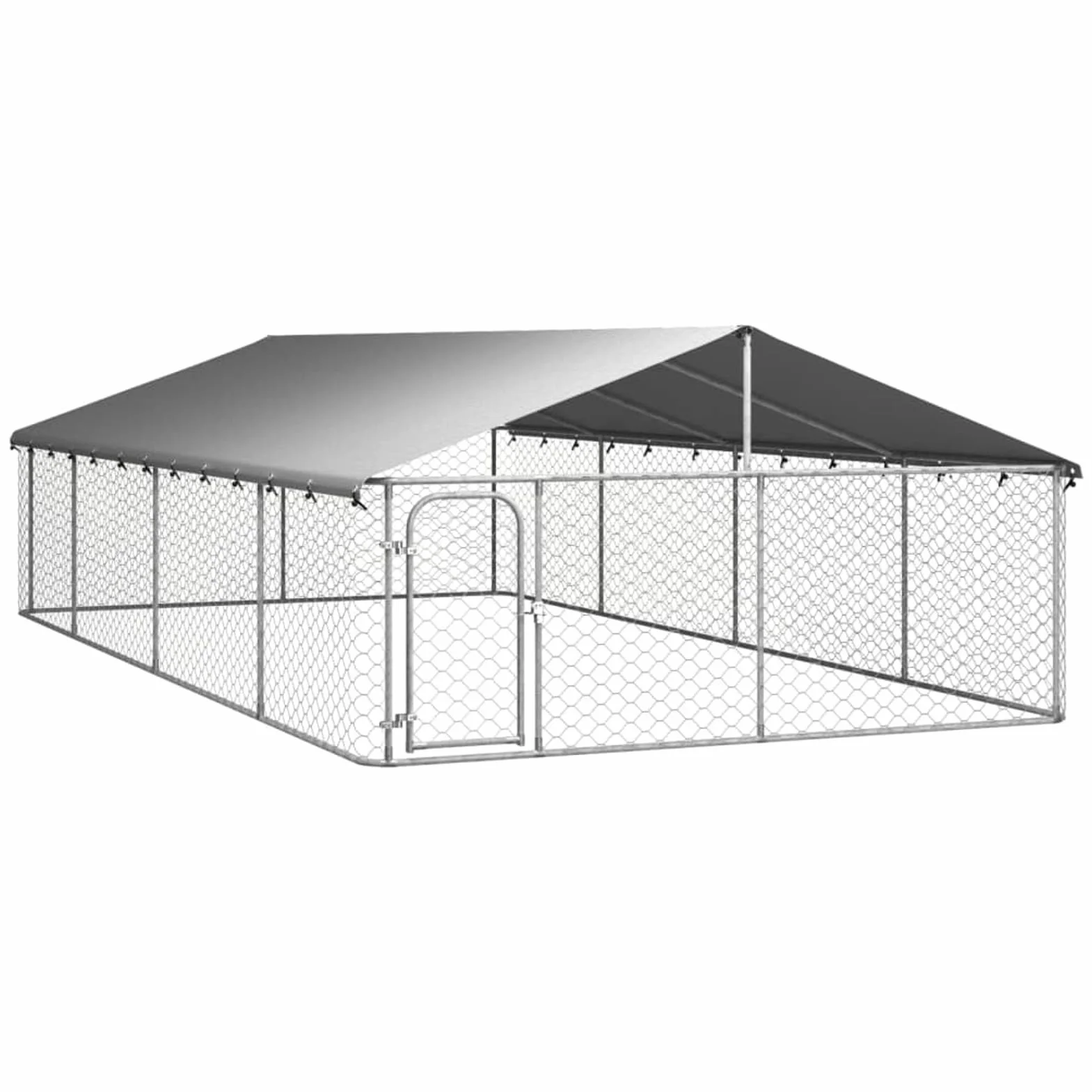 GuyAna Perrera de Exterior con tejado Jaula para Perros Grandes Jaula Perros 600x300x150 cm