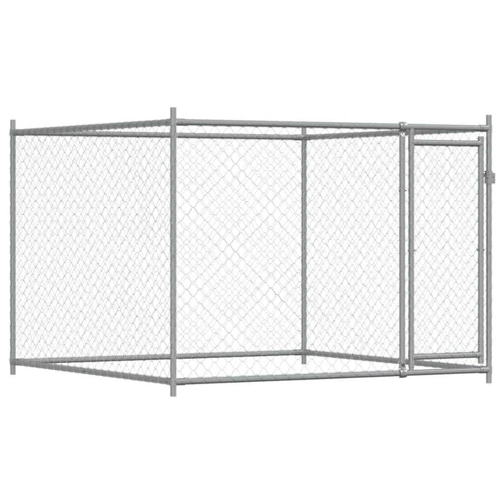 Festnight Perrera de Exterior con Toldo Gallinero de Exterior Grande Jaula para Perros con Cerradura Caseta para Perros Mascotas Animales Perro Grande Exterior 4 x 2 x 1,5 m