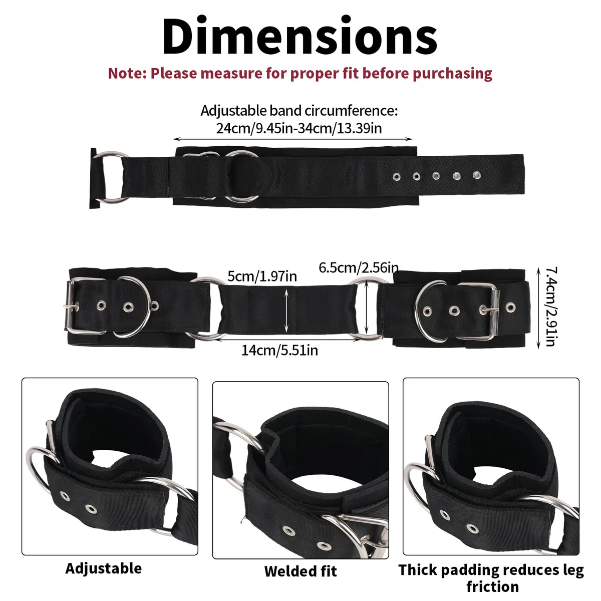 Manguitos de Dos Patas, Correas Ajustables para Caballos Fáciles de Usar Ligeros y Suaves Accesorios para Pastoreo Entrenamiento y Viajes (Negros)