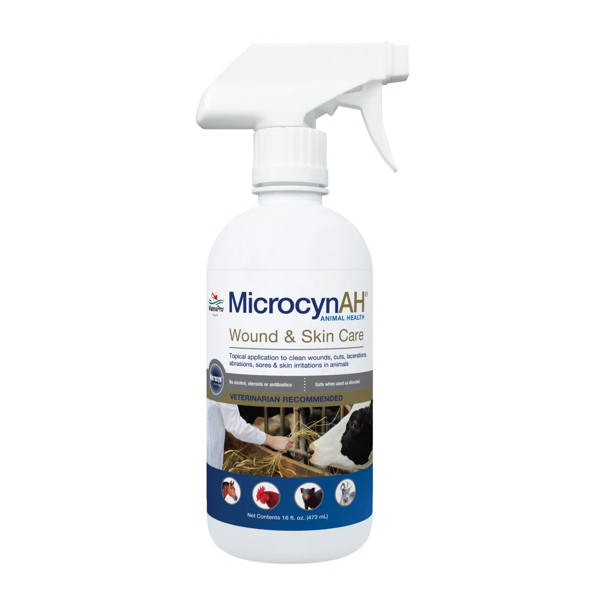 Microcyn AH Wound & Skin Care | Cuidado de heridas y piel para mascotas- 473ml