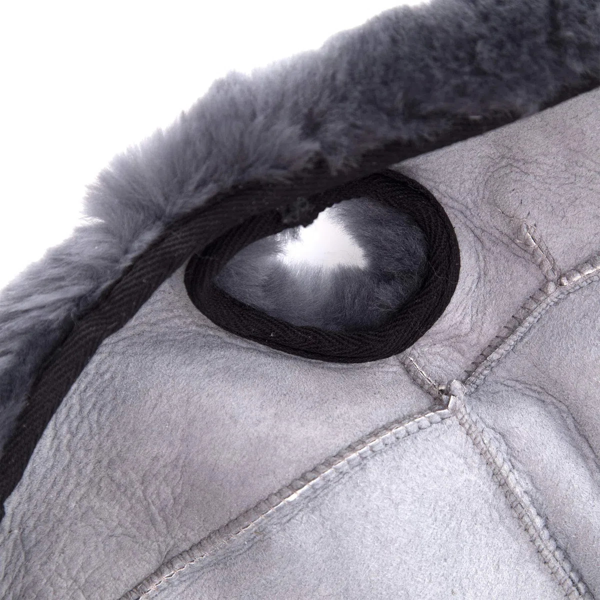 Western Merino Sheepskin Saddle Seat Cover - Funda para asiento de sillín, piel de cordero, color gris