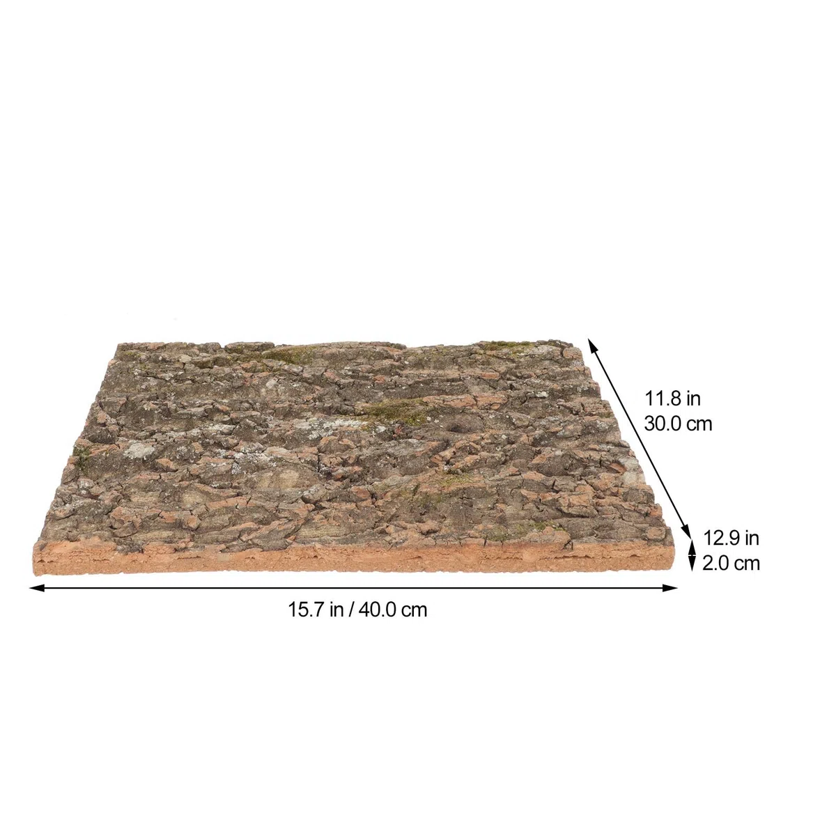 Corteza de Corcho Natural Textura Dura Segura para Reptiles Fondo Decorativo y Pared de Plantas para Terrarios en Acuarios de Reptiles