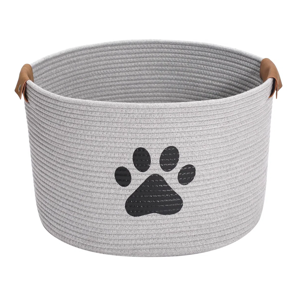 Cesta de almacenamiento de juguetes para mascotas MOREZI, adecuada para guardar juguetes para perros, ropa para perros y accesorios para mascotas-Gris