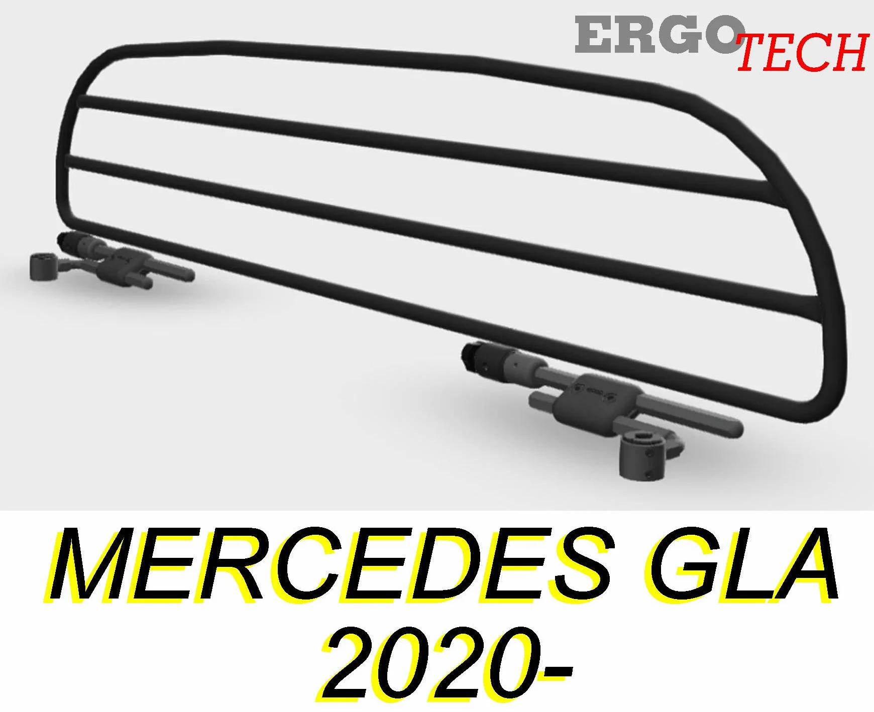 ERGOTECH Rejilla Separador protección para Mercedes GLA (de 2020-) RDA65HBG-XS kmb029, para Perros y Maletas