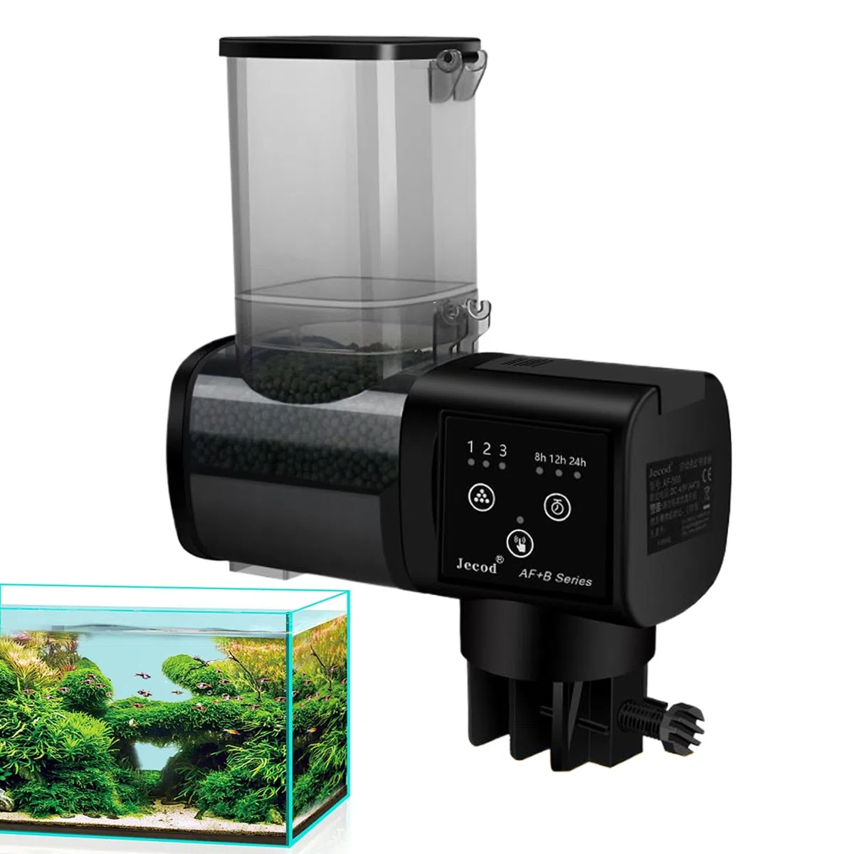 Alimentador para Peceras,Dispensador Automático para Tortugas 500ml | Dispensador De Comida con Gran Capacidad para Viajes, Fines De Semana Y Aficionados Principiantes