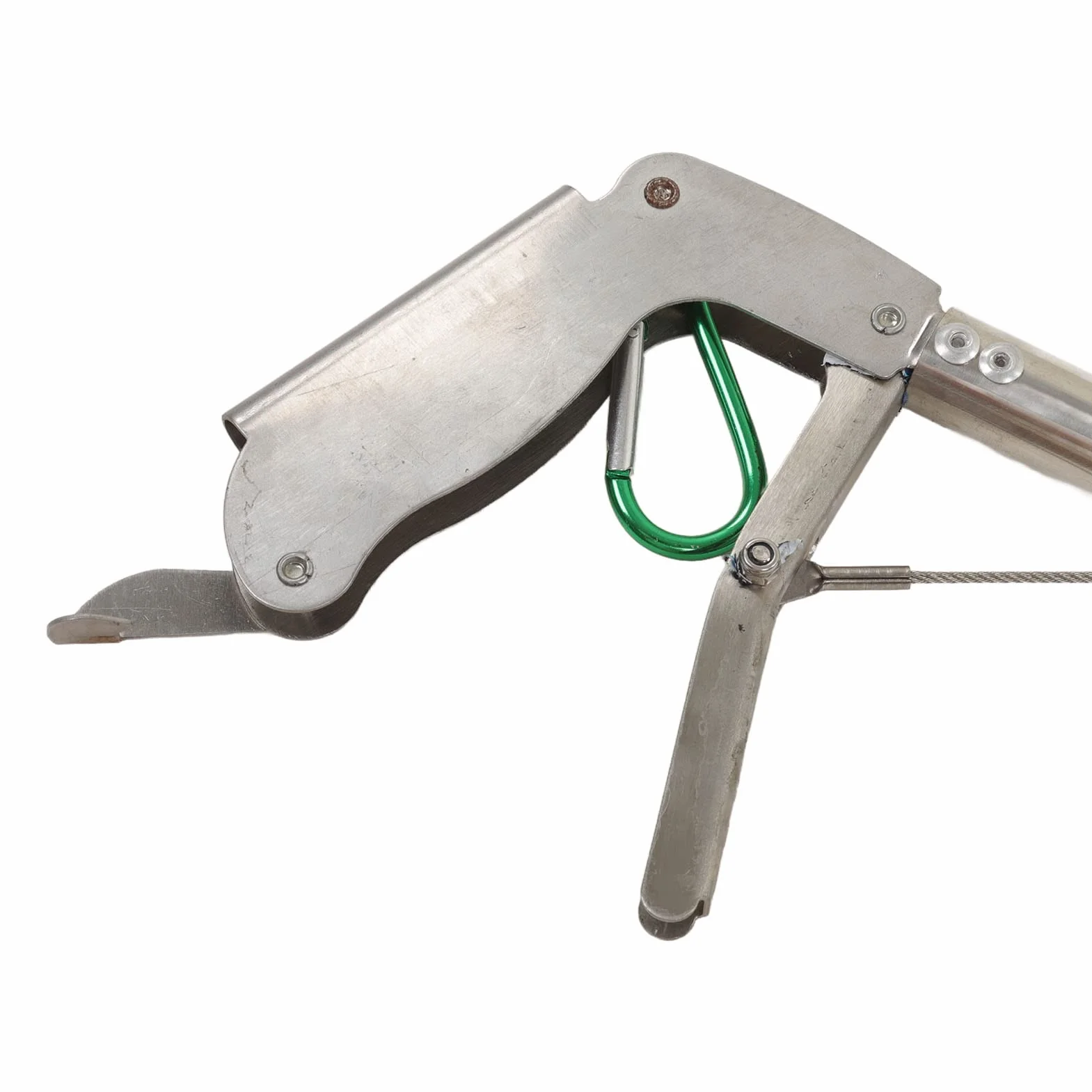 Pinzas de serpiente, pinzas plegables para serpientes con mandíbula ancha en zigzag de acero inoxidable, alicates para reptiles, pinzas multifunción para cerdo