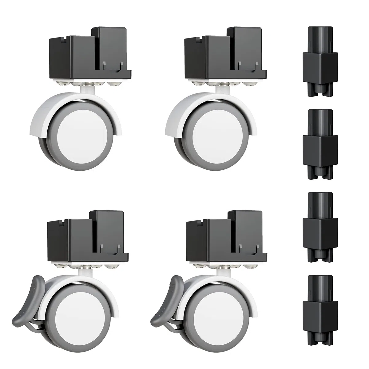 BUCATSTATE Rueda universal para jaula de hámster Mofang para mover fácilmente la jaula de hámster (negro)