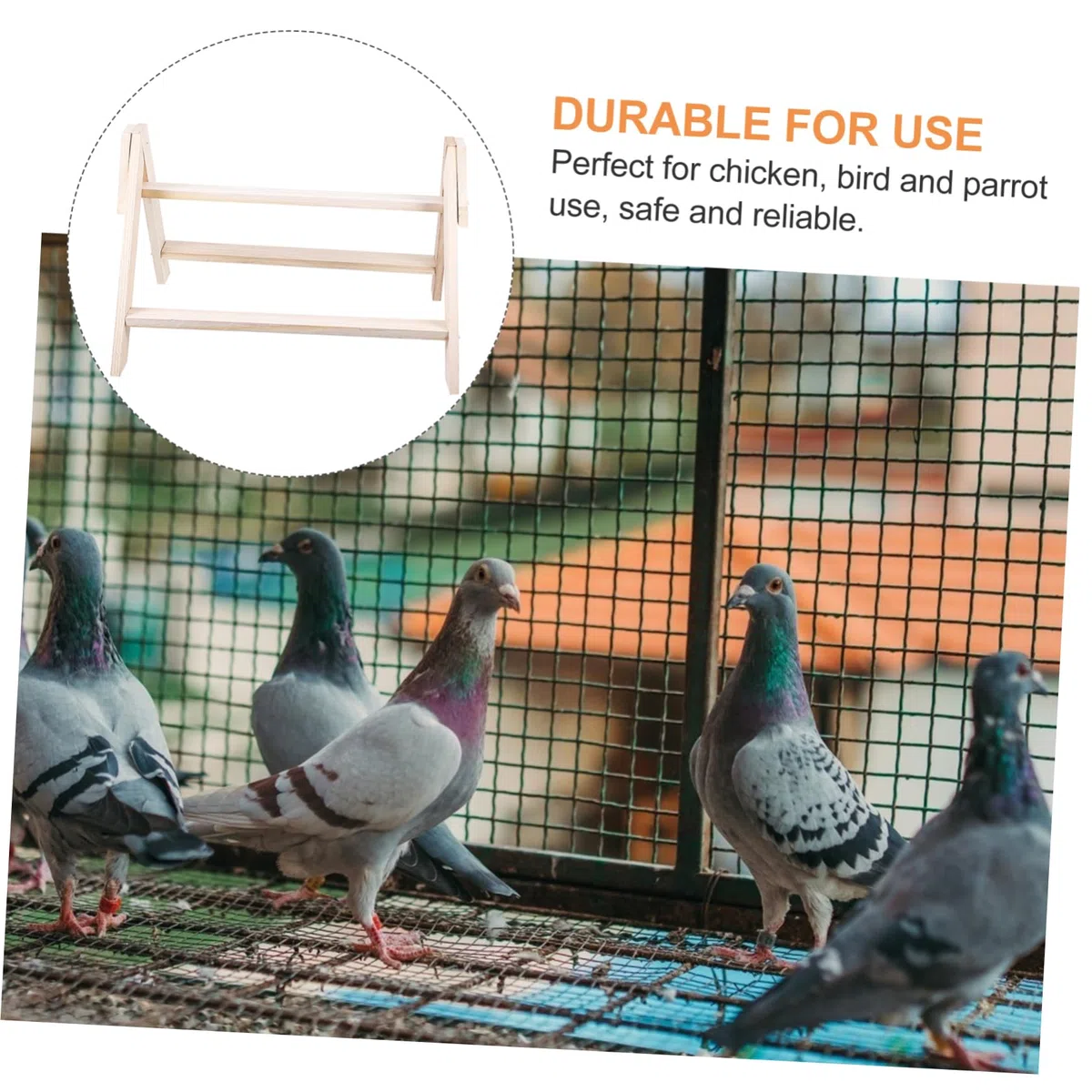 HANABASS Perchero De Madera y Superficie Pulida Diseño Único para Aves Pequeñas Corral Accesorio De Enriquecimiento para Jaula y Ejercicio
