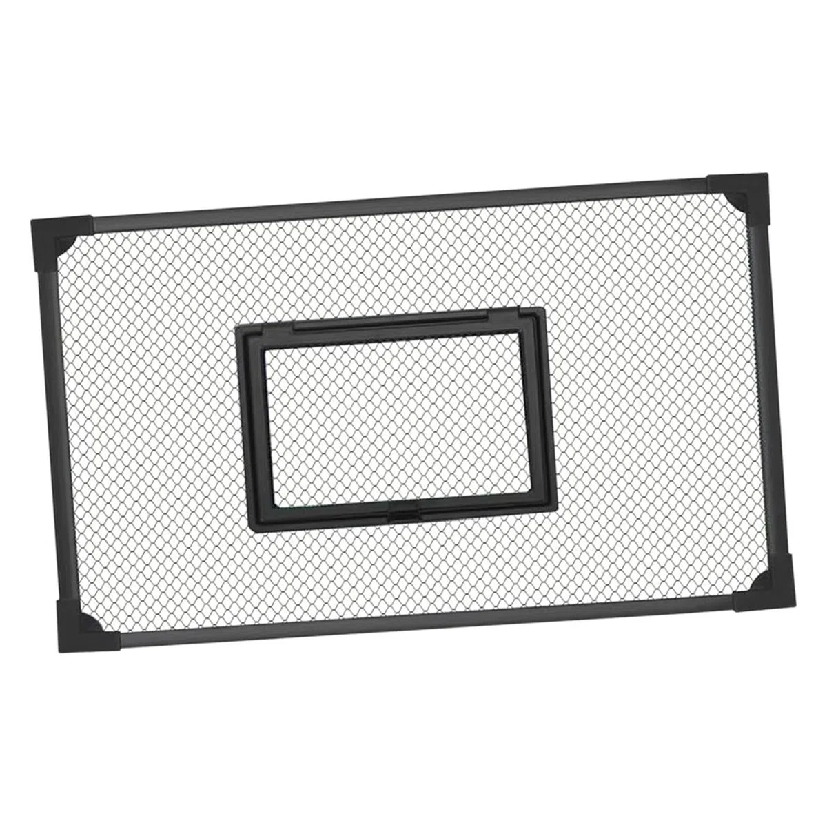 Sharplace Tapa de Repuesto para Acuario, Montaje DIY, Red Antisaltos, Accesorio Negro para Tapa de Acuario, Multifuncional, Configuración