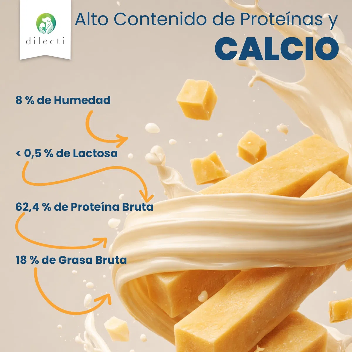 Huesos de Queso Naturales - Los Masticables Naturales Muy Sabrosos, Duros y Duraderos Mantendrán a su Perro Ocupado Durante un Tiempo. (Talla XL, Juego de 3)