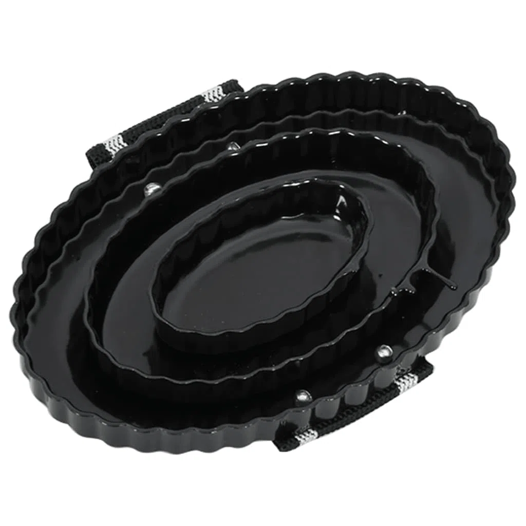 vidaXL Rascadera almohaza 3 Unidades Acero Negro, rasqueta, almohaza, Peine de Curry, rasquetas, almohazas, peines de Curry, Peine para Caballo