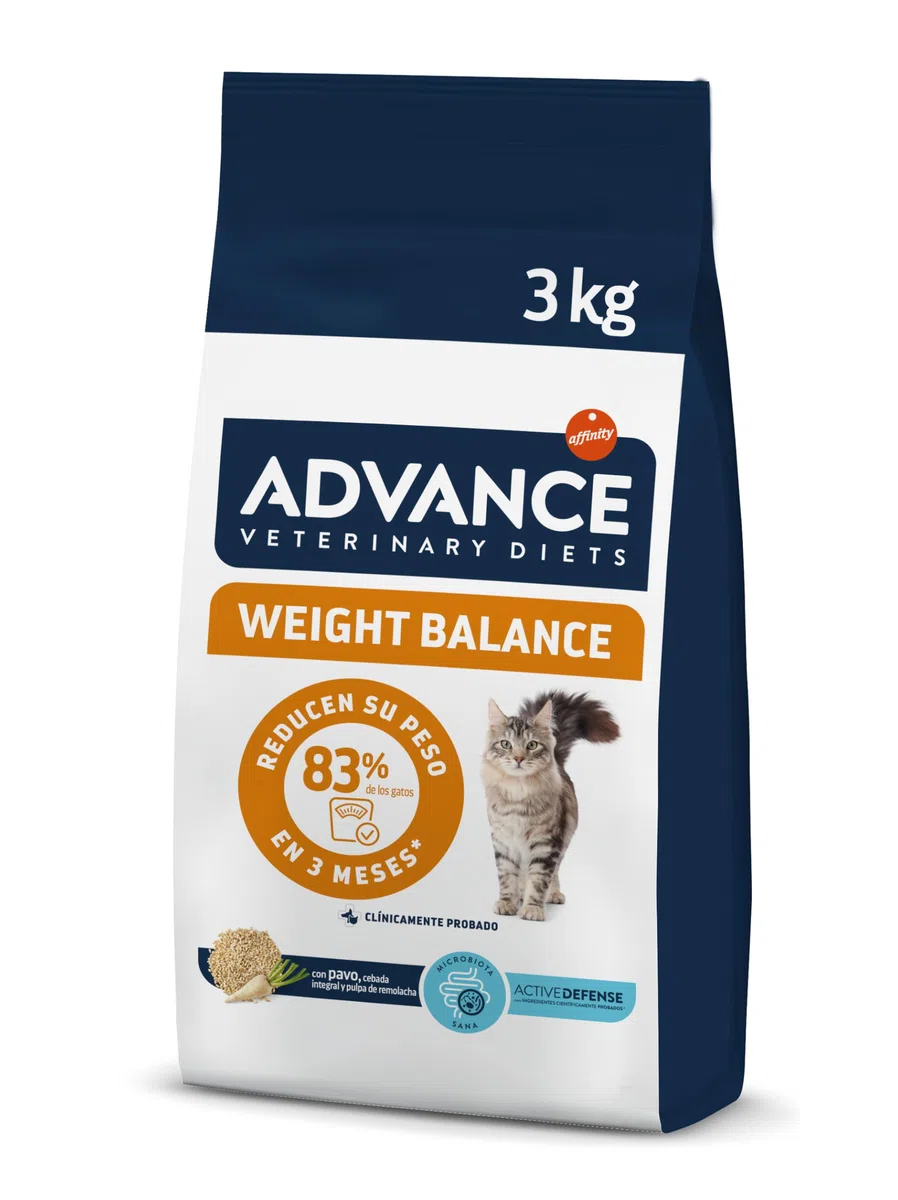 Advance Veterinary Diets Weight Balance - Pienso para Gatos con Problemas de sobrepeso - 3kg