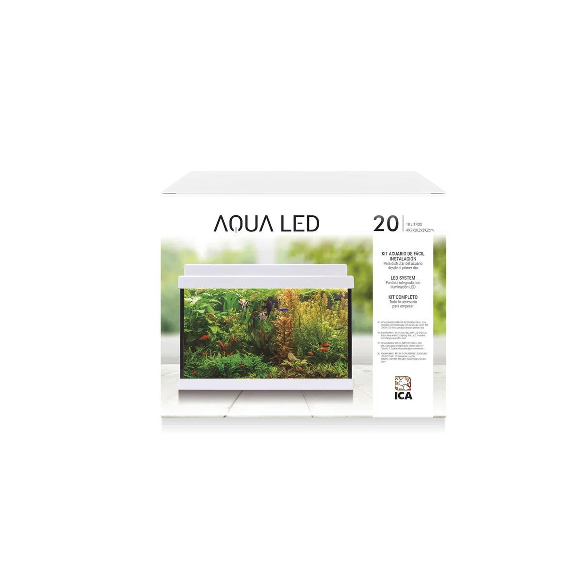 ICA Kit interior Aqualed 20 White, 20 L, 40,7 x 29,2 x 20,2 cm