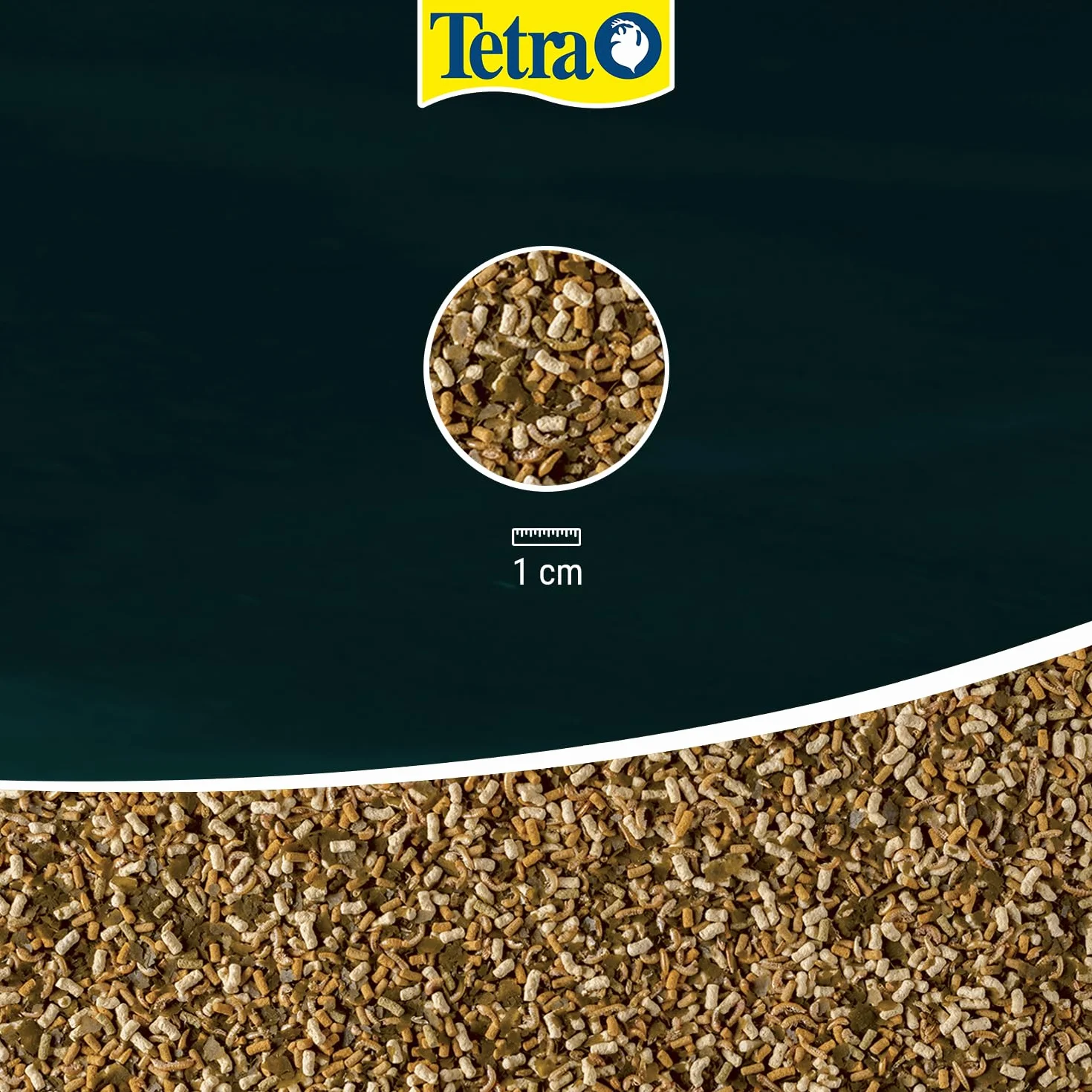 Tetra Pond Goldfish, Alimento para carpines dorados y peces de agua fría, mezcla 3en1 con escamas, sticks y gammarus, bolsa de 4 L