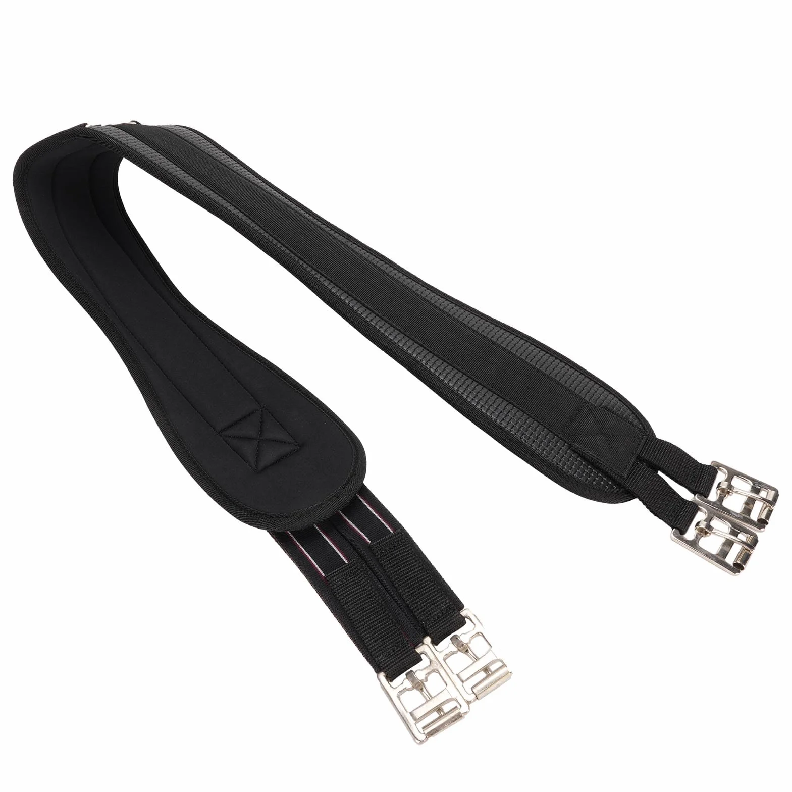 CHICIRIS Cincha Ecuestre, Cincha para Silla de Montar de Caballo sin Rozaduras con Bandas Elásticas de Alta Resistencia y Hebilla de Rodillo, para una Conducción Cómoda, Material de Cuero (115CM)