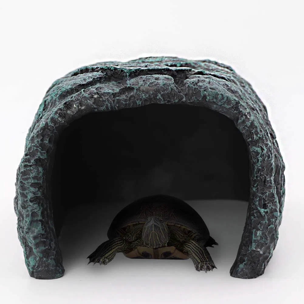 M.Z.A Cueva de Acuario, escondite de Roca de Reptiles, escondite de Roca, Cueva de Peces, Adornos de pecera, Plataforma para Reptiles, Plataforma de Sol para dragón Barbudo, Tortuga, lagartos