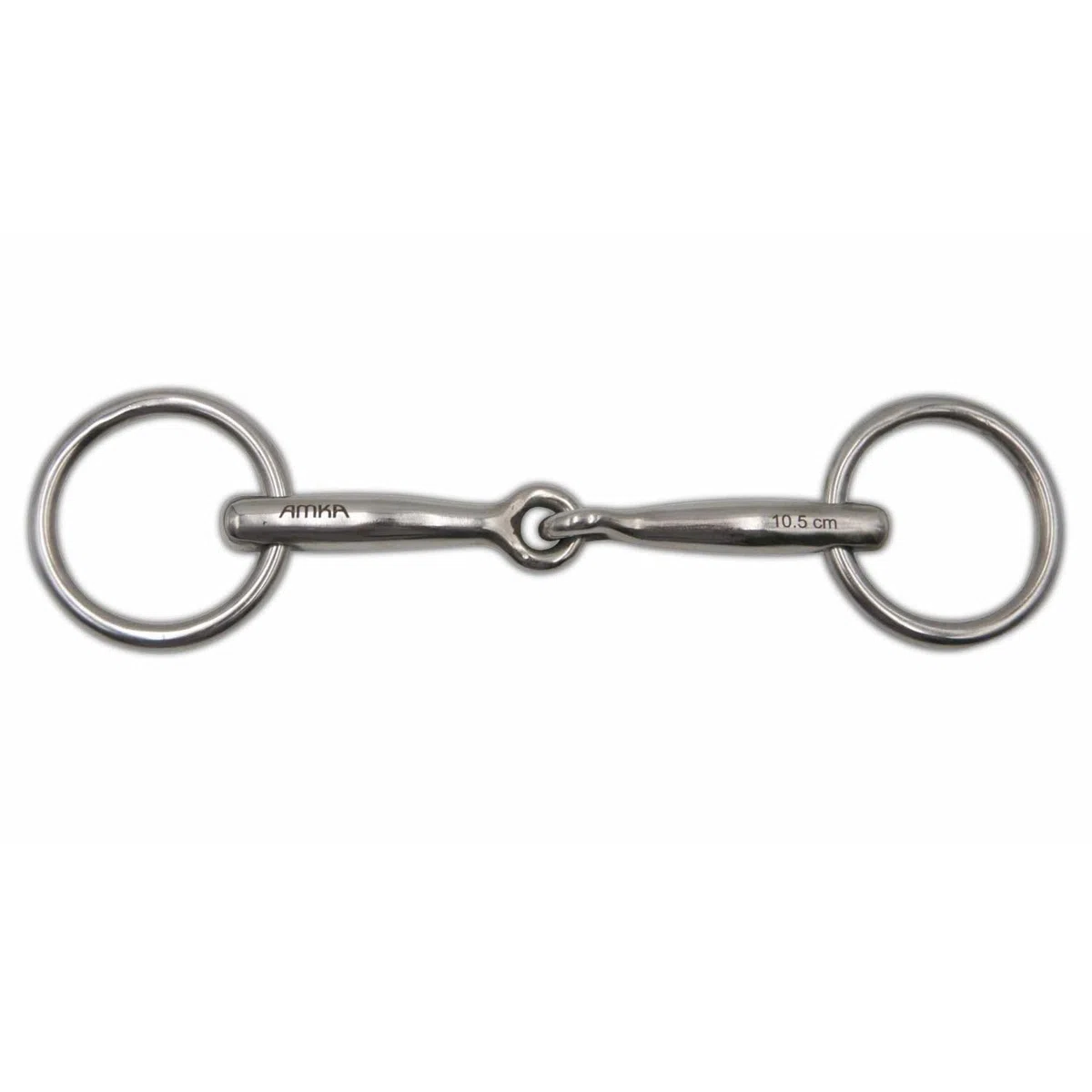 AMKA Trenza de agua para pony, acero inoxidable, grosor de 10 mm, anillos de 40 mm, 7,5 – 9,5 – 10,5 cm