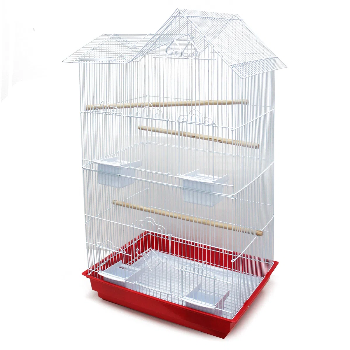 BPS Jaula Grande para Pájaro Pajarera Periquito Canarios con Saltado Perchas para Descanso Comedero Color al Azar (Modelo 3: 47.5 x 36 x 85 cm) BPS-1210