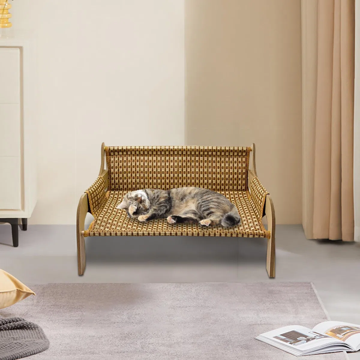 Hámaca para, Cama para Perros y Colchoneta Sofá, Transpirable con Efecto Enfriamiento, Sofá para Perros, para y Pequeños en Verano, Uso En