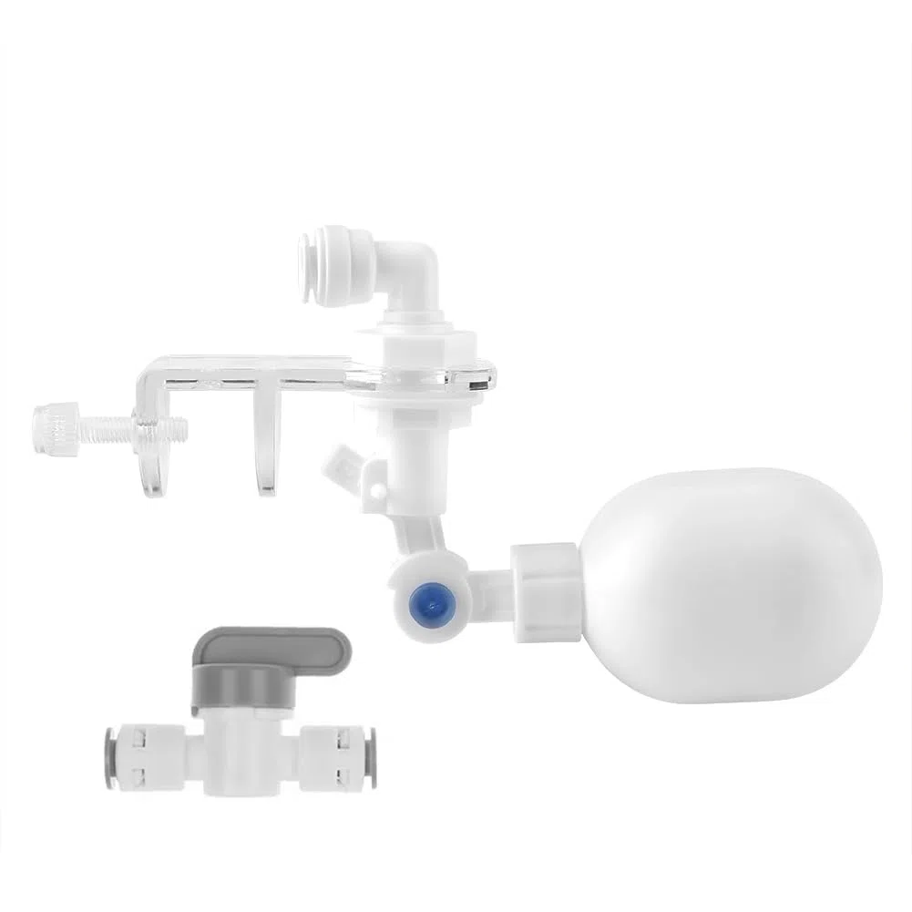 Joyzan Válvula Flotador Acuario Pequeño, Controlador Agua Llenado Automático Ajustable Accesorio para Relleno Sin Pecera Automática Plástico Añadir Accesorios No Eléctrico Sistema Peces Cambiador