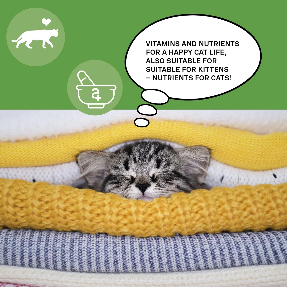 animaux Nutrients for Cats – 120 Comprimidos Casticables – Vitaminas para Gatos, Apoyo para el metabolismo, Sistema inmunológico, Piel y Pelaje, con Complejo de Vitamina B, Omega 3, Zinc y más