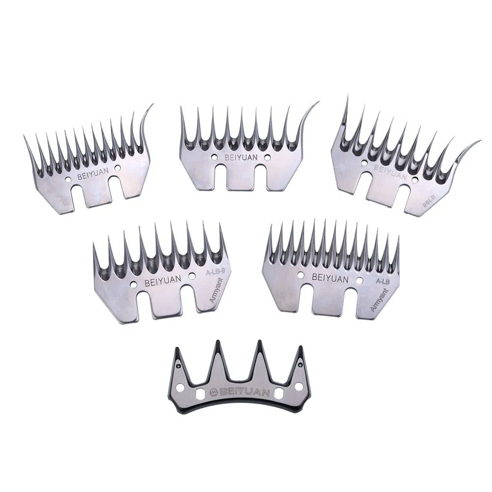 13 Dientes BEIYUAN Cuchilla Curva,4.5 mm de Espesor,Cuchilla Esquilando Lana Esquilando Alpaca