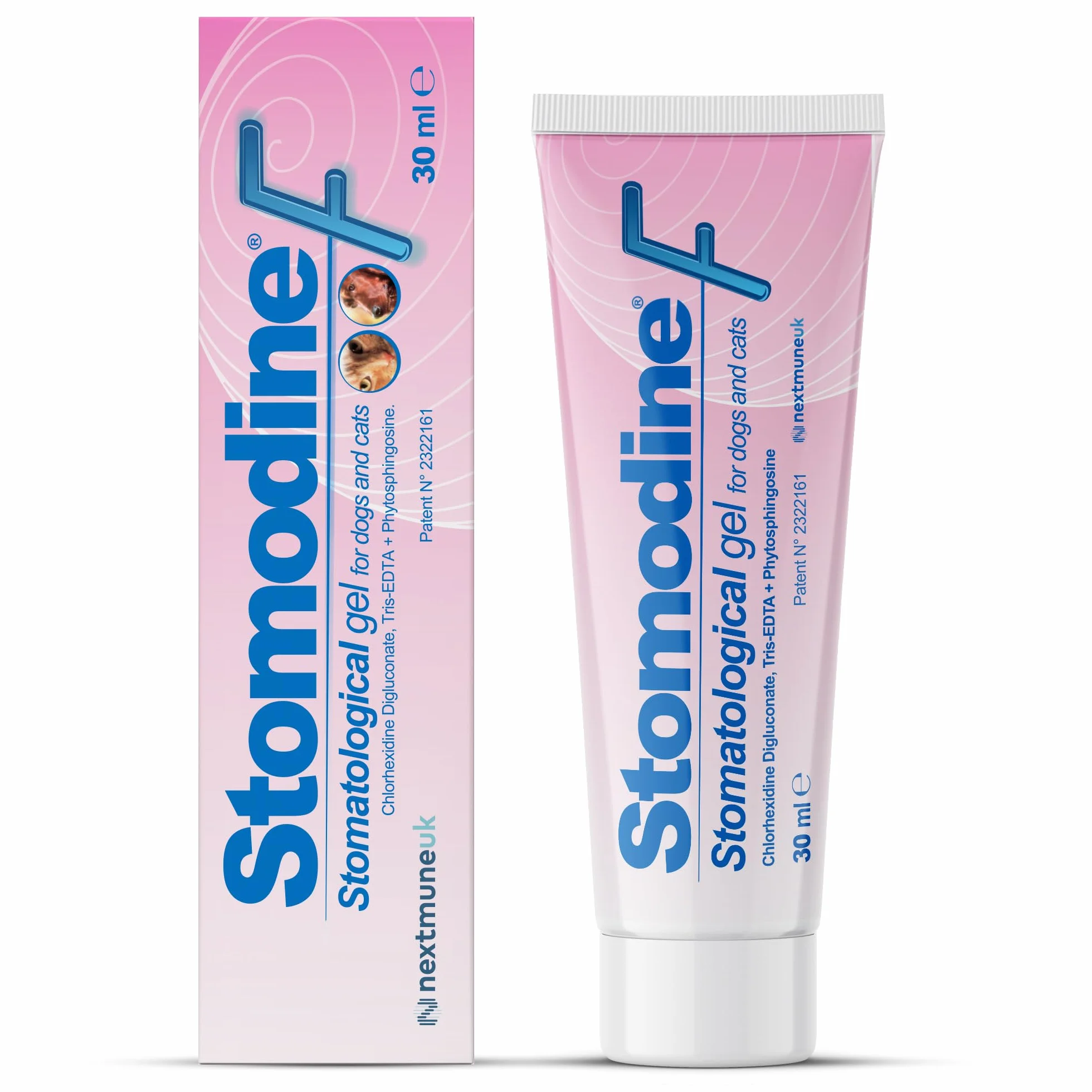 ICF Stomodine F | Pasta de dientes para gatos y perros | Sabor de carne | Combate la placa y el mal aliento | Higiene bucal dental saludable | Limpiador de dientes fácil de usar para mascotas