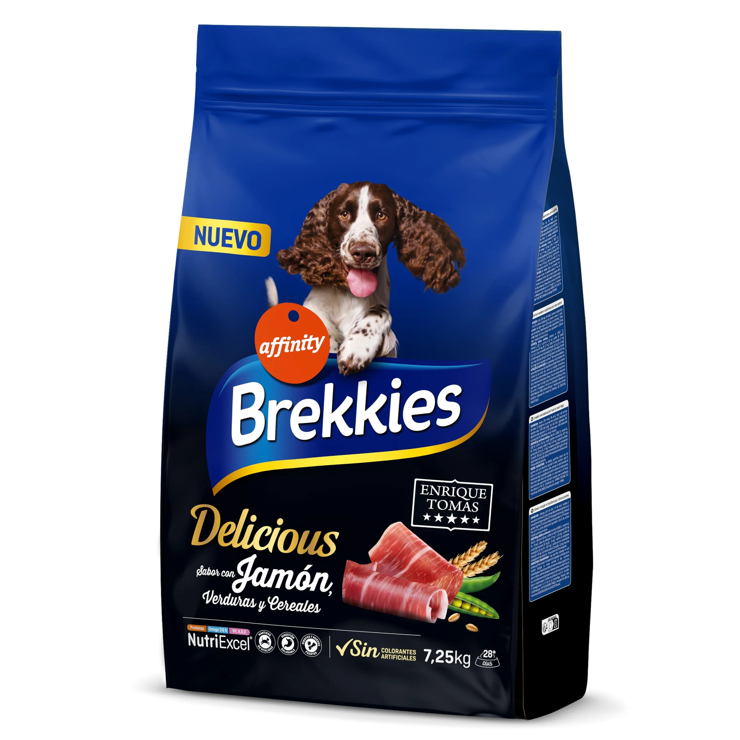Brekkies Delicious Pienso para Perros con Jamón Enrique Tomás - 7,25kg