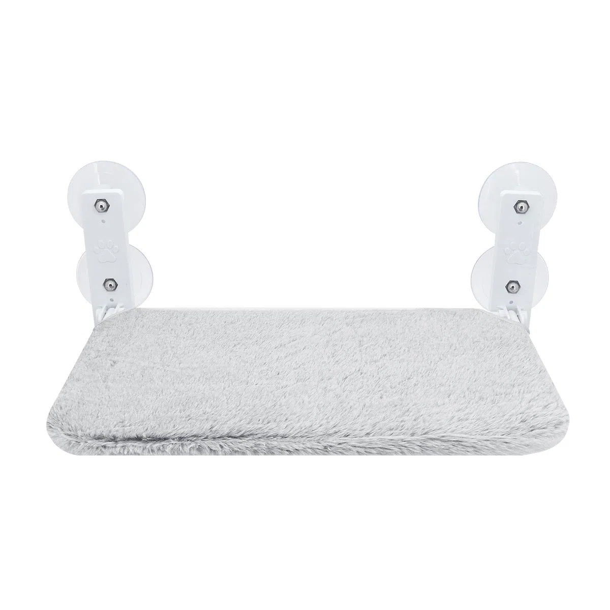 Percha para ventana de gato, hamaca inalámbrica plegable con 4 ventosas, marco sólido, malla transpirable, asiento de ventana para gatos, cama plegable para gatos, estante para gatos de interior (lana