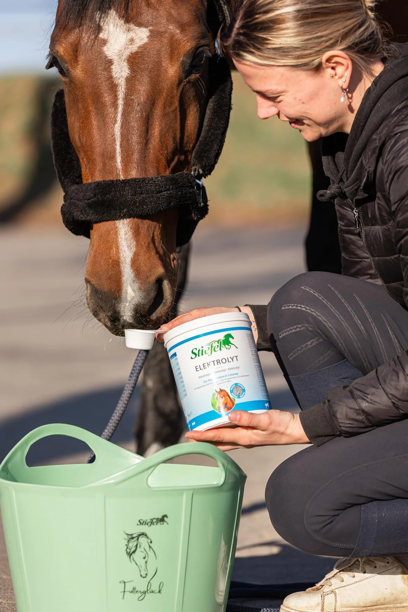 Stiefel Electrolito para caballos, eletrolitos de alta concentración, compensar pérdidas de electrolitos, sudoración, regeneración rápida, con magnesio, 1 kg