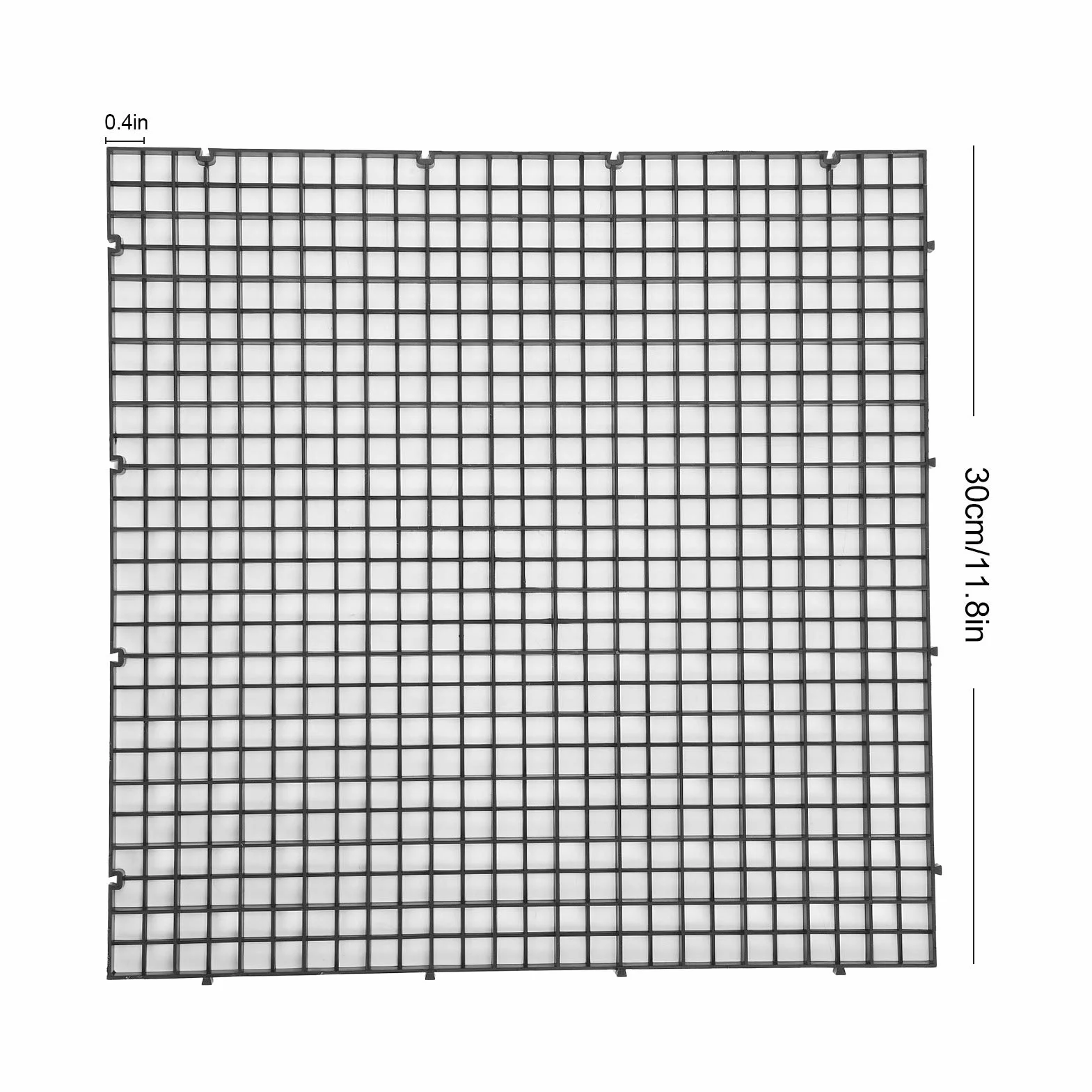 6 uds, Separador de Tanque de Peces de Acuario, Tablero de Aislamiento, Filtro Inferior, Placa de Rejilla, divisores, Empalme de Corte de Caja para cría Mixta(Negro)