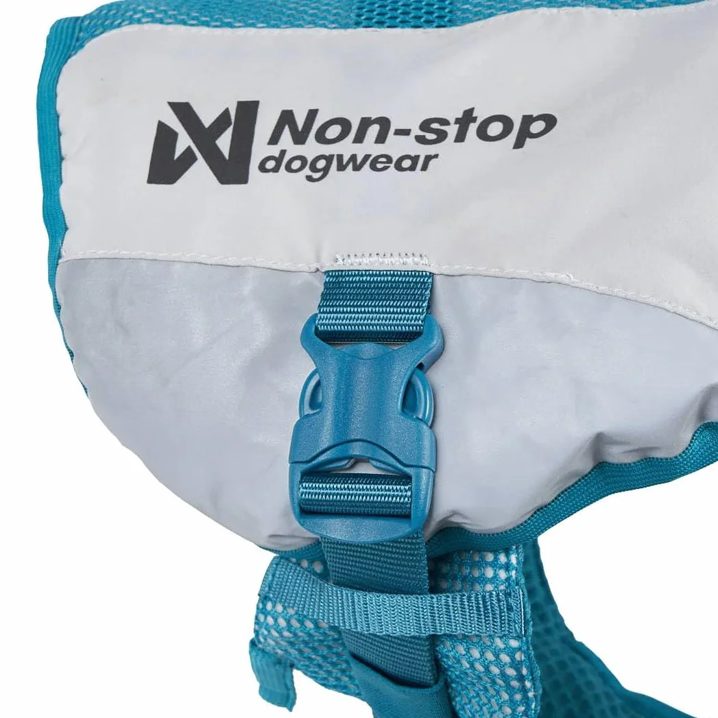 Non-Stop Dogwear Chaleco refrescante para perro, gris claro/verde azulado (M)